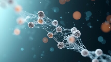 Futuristic AI Network  Data Stream  Nodes  Innovation  Technology