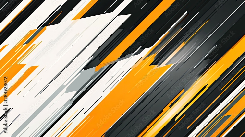 Poster abstract diagonal line pattern design featuring sharp angles and contrasting colors, ideal for dynam
