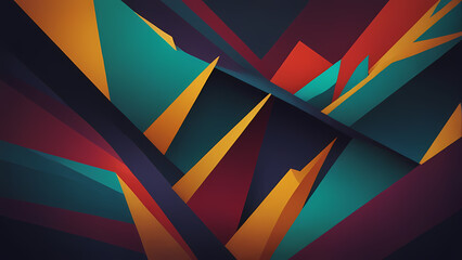 abstract colorful background with triangles