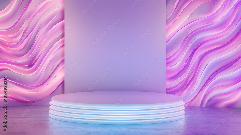 Poster dynamic stage design modern studio visual content artistic environment creative viewpoint event prom