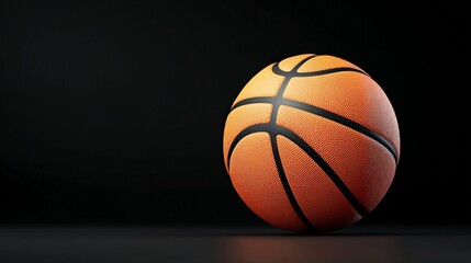 Obraz premium Basketball Closeup Orange Black Sport Game Competition