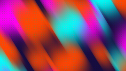 Colorful abstract background with diagonal lines and a polka dot pattern..