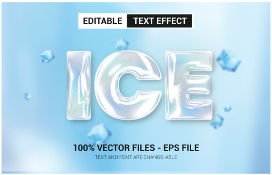 Ice Text Effect | Fully Editable
