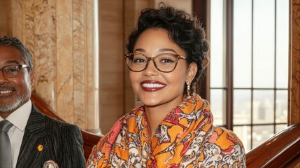 Successful Businesswoman with Investors  Accountancy Firm  Trade Growth