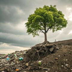 tree in the sand