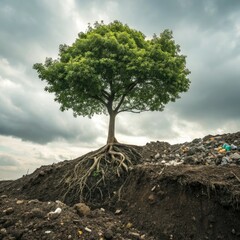 tree in the sand