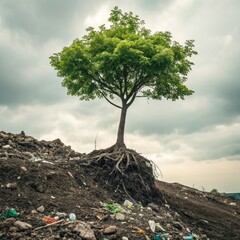 tree in the sand