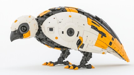 Futuristic Robotic Bird  AI Avian Technology  Mechanical  Cyborg Animal
