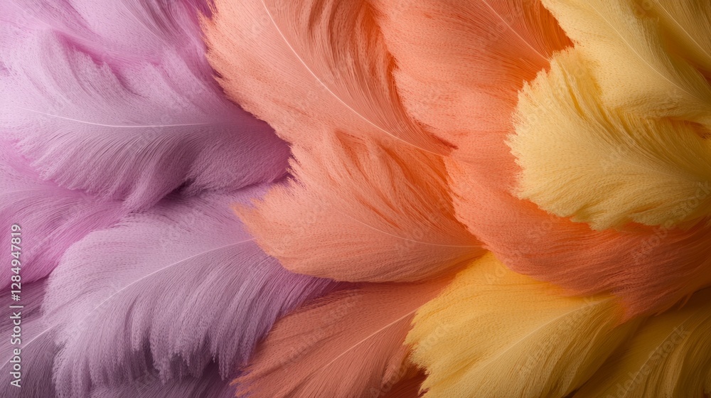 Poster pastel feathers soft abstract texture background
