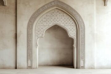 Fototapeta premium A beautifully detailed archway displaying intricate architectural design and structure