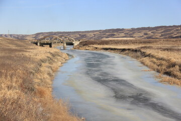 The Qu'Appelle River and Bridges