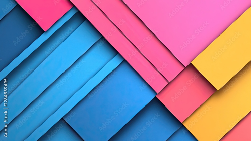 Poster colorful minimalist geometric background featuring bold shapes and simple patterns for modern and ab