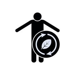 Detoxification Icon. Symbol of the Importance of Internal Organ Health and Human Metabolism. 