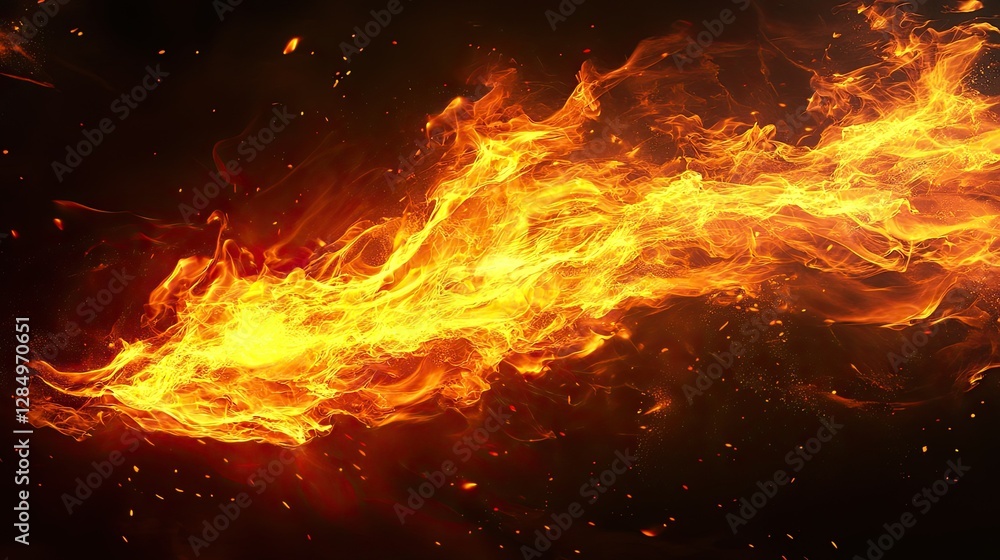 Poster explosion of fire, perfect for adding dramatic effects and powerful visual elements to action-themed