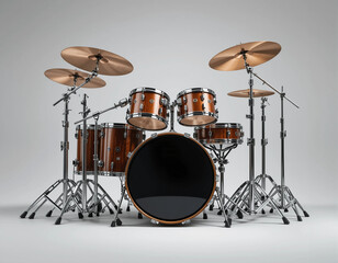 Obraz premium Rhythm and Power: The Energy of the Drum Set