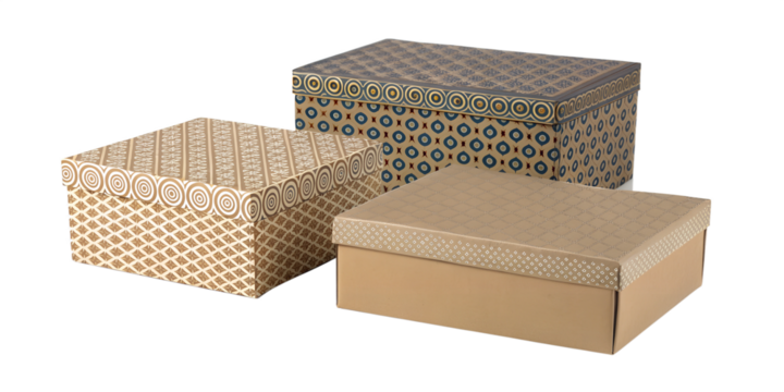 Three Varieties of Cardboard Boxes on Transparent Background, PNG Transparent - Powered by Adobe