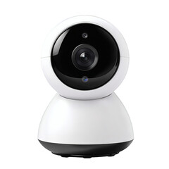 Futuristic Smart Home Security Camera with HD Video Isolated on Transparent Background