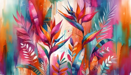 Sinfonía Floral en Acuarela 