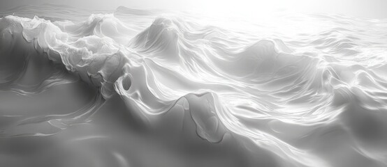 Obraz premium Clear Water Surface Texture with Ripples and Bubbles Abstract Background for Summer Skincare and Hydration