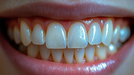 Close-up healthy smile, dental clinic, teeth whitening