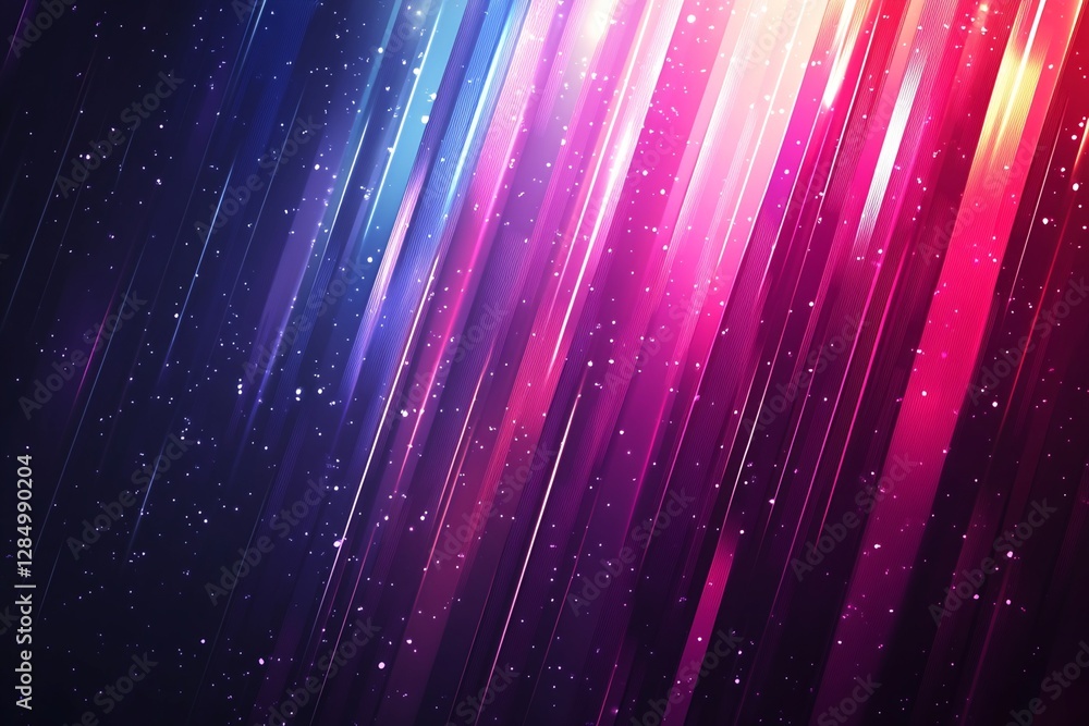 Aufkleber abstract diagonal light streaks with particle dispersion