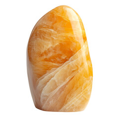Yellow Jade Stone Isolated on Transparent Background
