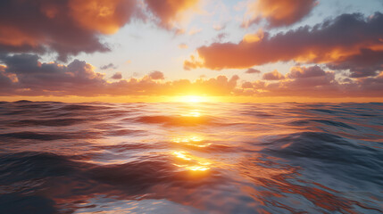 Fototapeta premium Sunrise Over Ocean Photography for Commercial Use