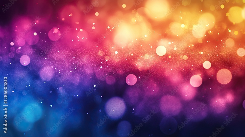 Poster rainbow gradient background with deep colors, creating a vibrant and versatile background for celebr