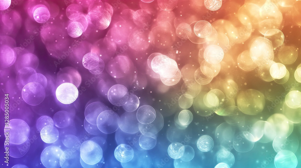 Poster rainbow gradient background with deep colors, creating a vibrant and versatile background for celebr