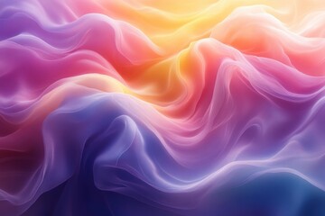 Fototapeta premium Blurred Rainbow Light Refraction Overlay Effect for Photos and Mockups with Holographic Flare and Pastel Colors