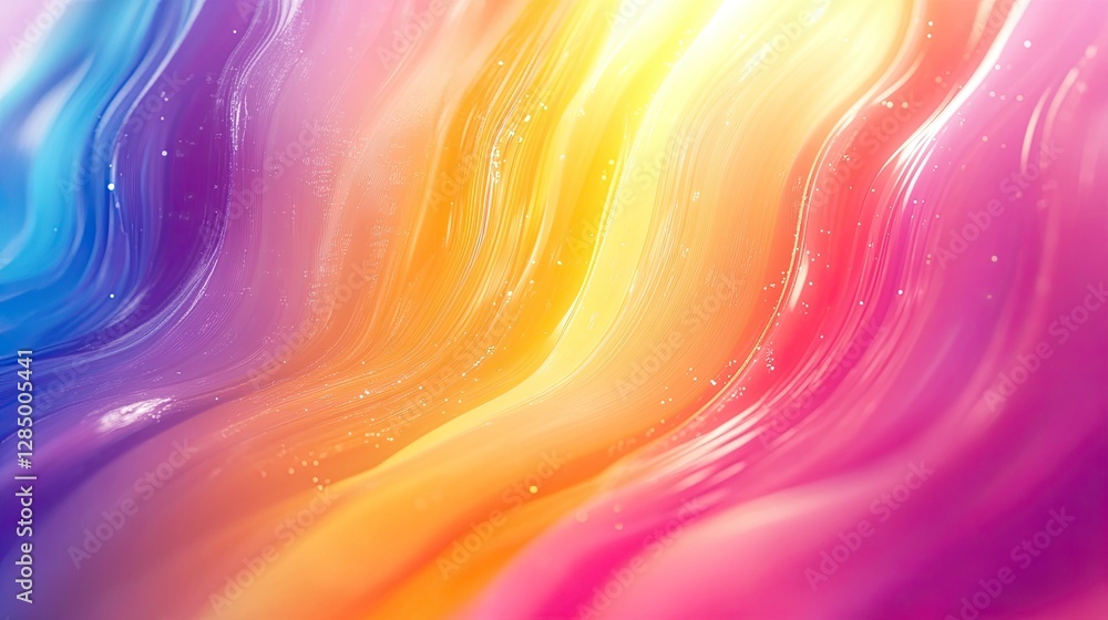 Poster rainbow-colored background art design, generated ai, creating a vibrant, dynamic backdrop perfect fo