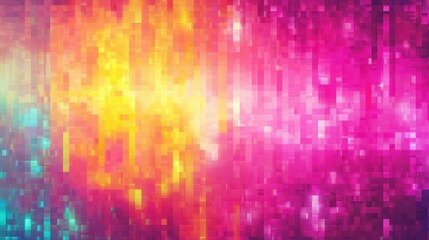 Abstract Pixel Art Gradient Background with Noise Effect and Soft Ambient Light