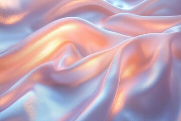 Obraz premium Iridescent Flowing Fabric Impressionism Dreamy Background Colors Textures Light