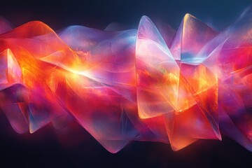 Obraz premium Colorful Warm Rainbow Crystal Light Leak Overlay with Bokeh Effect on Black Background for Creative Design