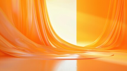 Abstract Orange Background Layout for Design Studio Room Interior