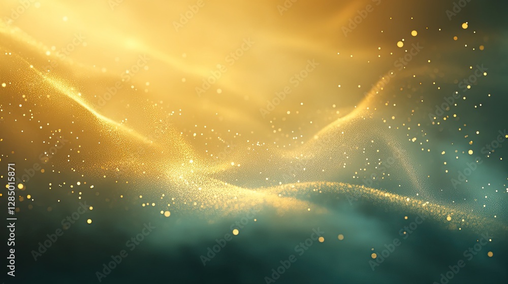 Poster soft golden gradient texture with delicate light glows for design resources.