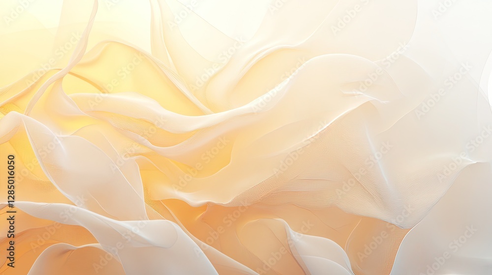 Poster soft golden gradient texture with delicate light glows for design resources.
