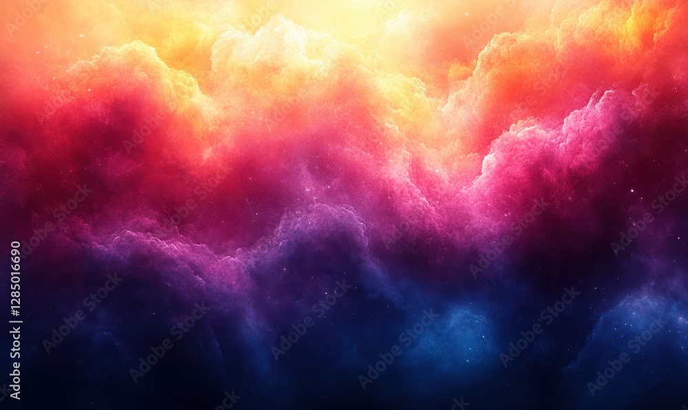 Poster abstract gradient soft blurred holographic background texture with pastel noise and rainbow colors