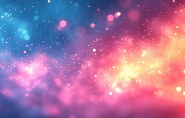 Abstract Gradient Pastel Background with Dreamy Lighting and Blurred Focus Holographic Texture