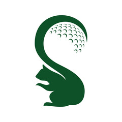 squirrel golf logo