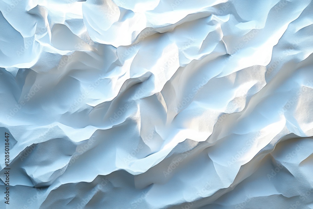 Poster minimalist white paper texture with folded lines for background and design