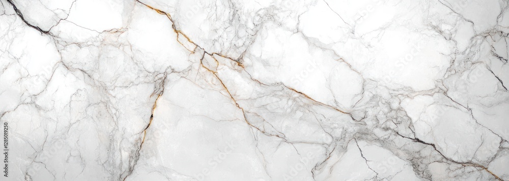 Poster high resolution carrara marble texture with intricate veining patterns and glossy surface