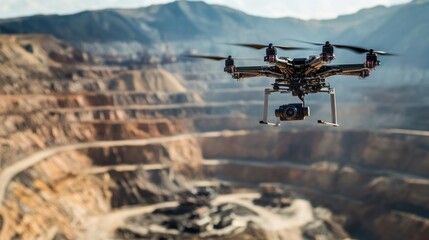 Drone Aerial Survey of a Mining Quarry