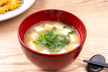 春菊の味噌汁