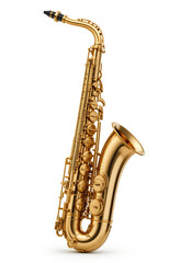 Naklejka premium Golden Jazz: The Soulful Elegance of the Saxophone
