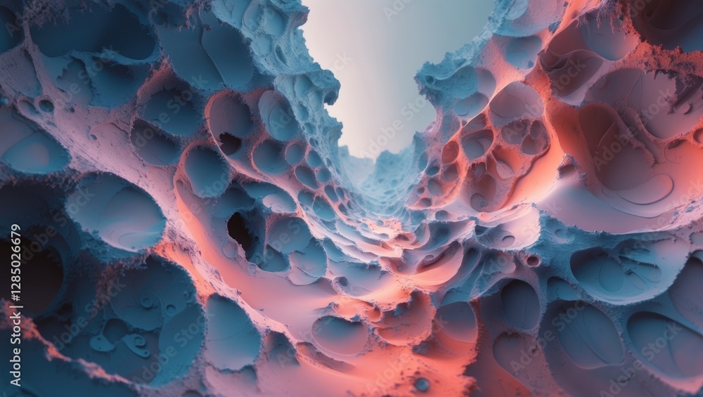 Poster image title: abstract digital fractal background image. great for projects focusing on technology, v