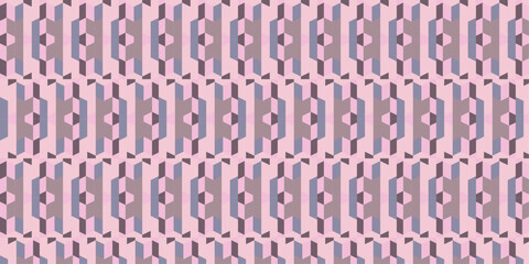 Modern Geometric Illusion in Soft Pinks