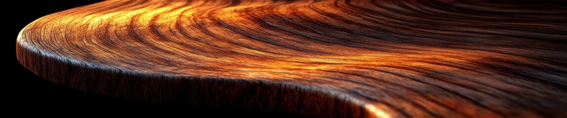 hyper-realistic wooden surface close-up rich brown walnut texture