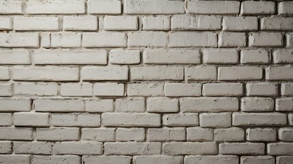 Fototapeta premium Vintage White Painted Brick Wall Architectural Texture Background
