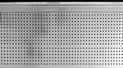 Perforated Metal Panel Close-Up &ndash; Industrial Steel Ventilation Cover